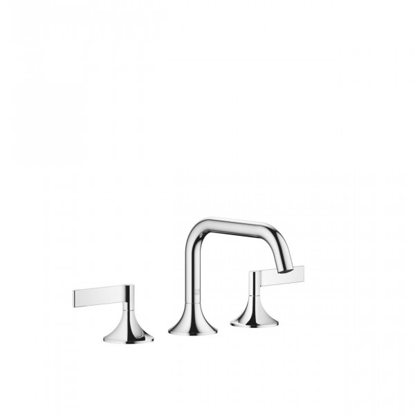 Rubinetto Per Lavabo Indipendente Dornbracht VAIA 3 fori, raccordo di scarico 144mm Cromo 20705819-00