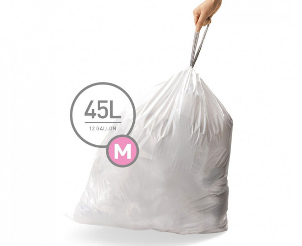 Simplehuman Sacchetti per la spazzatura M, 45L 3x20