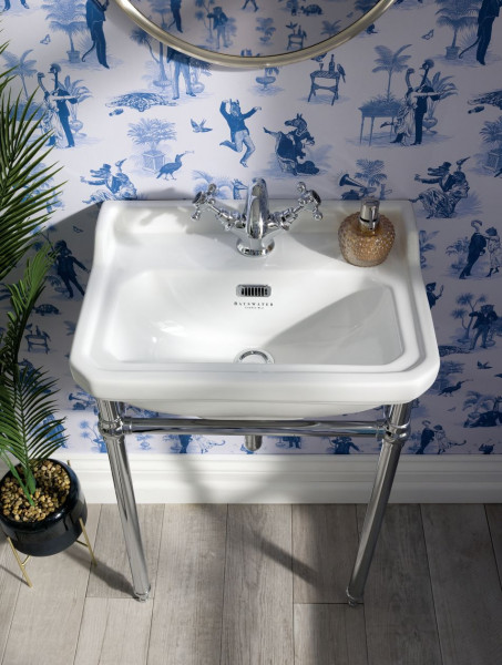 Lavabo A Colonna Bayswater Fitzroy Bianco 560 mm | 1 Foro