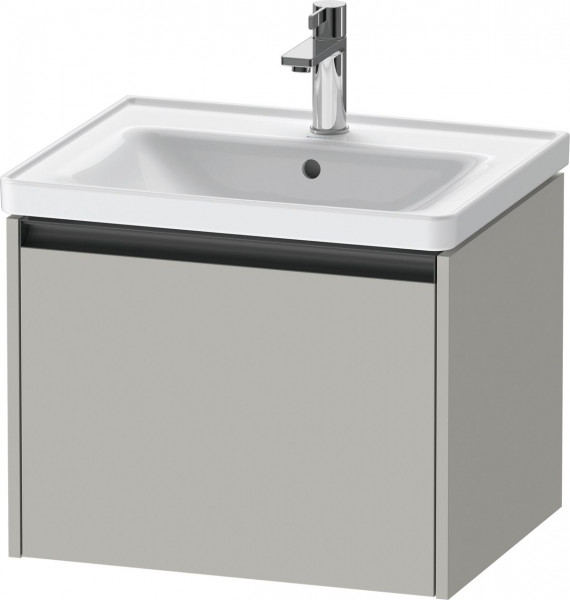 Mobile Per Lavabo Da Incasso Duravit Ketho.2 1 cassetto, maniglia antracite, per lavabo D-Neo 584x440x455mm Grigio cemento opaco K25081007070000