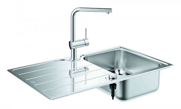 Lavello Cucina Grohe Minta860x500mm Stainless Steel