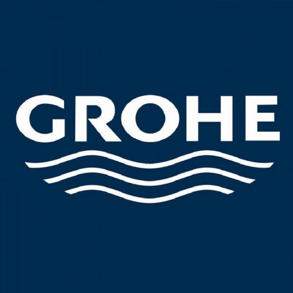 Rosetta Grohe Eichelberg da Parete per rubinetteria doccia a scomparsa Cromo