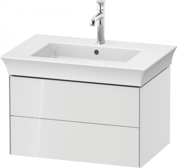 Mobile Per Lavabo Da Incasso Duravit White Tulip 2 cassetti 684x410mm Bianco lucido WT434108585