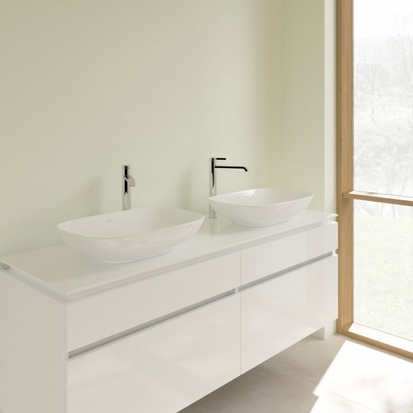 Lavabo Da Appoggio Villeroy en Boch Loop&Friends Con troppopieno 560mm Bianco Alpino