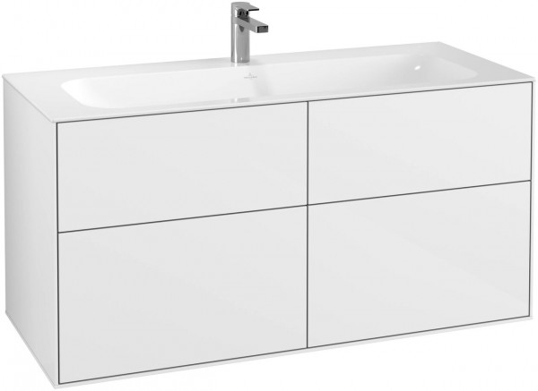 Villeroy e Boch Finion Mobile sotto lavabo 1196 x 591 x 498 mm (G0500) Glossy White Lacquer