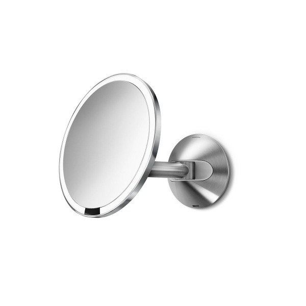 Simplehuman specchio d'ingrandimento illuminato x5 ricaricabile cromo spazzolato