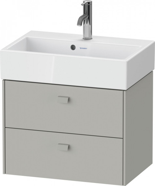 Mobile Per Lavabo Da Incasso Duravit Brioso Compact, 2 cassetti, per Lav. Vero Air 584mm Grigio cemento opaco BR432800707