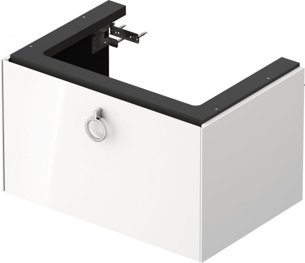 Mobile Per Lavabo Da Incasso Duravit White Tulip 1 cassetto, maniglia 684x410mm Bianco lucido WT425108585