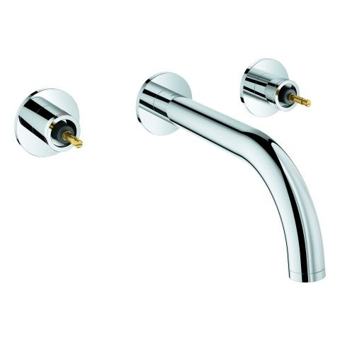 Rubinetto Per Lavabo A Parete Grohe Atrio Private Collection senza maniglie Cromo 20587000