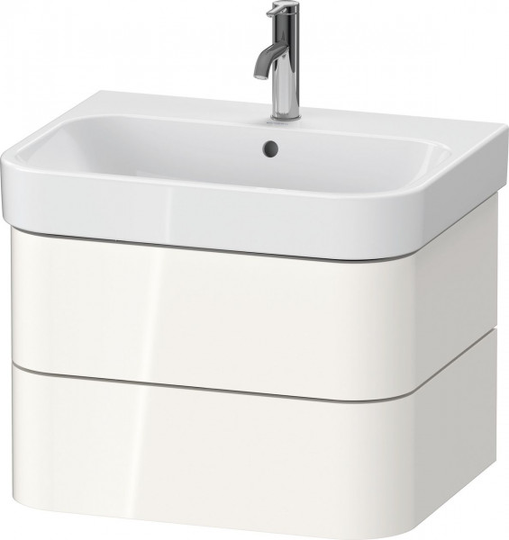 Mobile Per Lavabo Da Incasso Duravit Happy D.2 Plus 2 cassetti 625mm Bianco lucido HP4386022220000