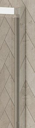 Profilo di prolunga Lato perno Kinedo SMART DESIGN 2005x35mm , senza soglia, installazione in nicchia Cromo