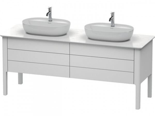 Mobile Sottolavabo Duravit Luv A pavimento 743x1733x570mm White stained matt laquered Both Sides