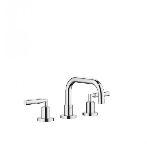 Rubinetto Per Lavabo Indipendente Dornbracht TARA 3 fori, raccordo di scarico 145mm Cromo 20705882-00