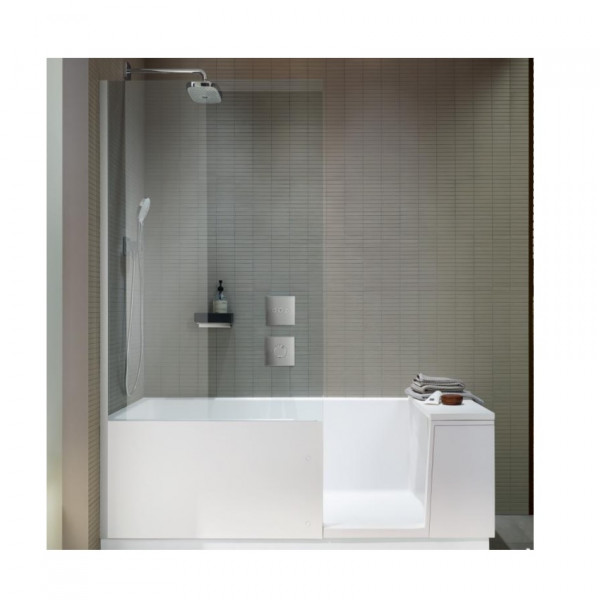 Duravit Shower + Bath Bagno d'Angolo 1700x750mm Transparent