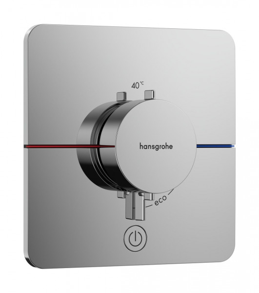 Miscelatore Termostatico Per Doccia Hansgrohe ShowerSelect Comfort Q 1 stopcontact Inbouw aggiunge stopcontact extra 155x155mm Cromo