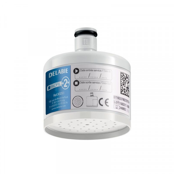 Valvola Di Sicurezza Delabie BIOFIL Per bagno/doccia 56x60 mm 2 mois | Filtre non stérile | Jet douchette