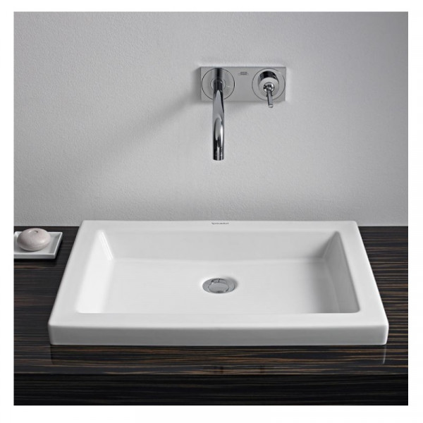 Duravit 2 ° piano lavabo senza rubinetto (31758) Bianco