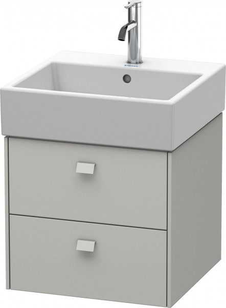 Mobili bagno piccoli Duravit Brioso 2 cassetti, per Lav. Vero Air 484mm Grigio cemento opaco BR415200707