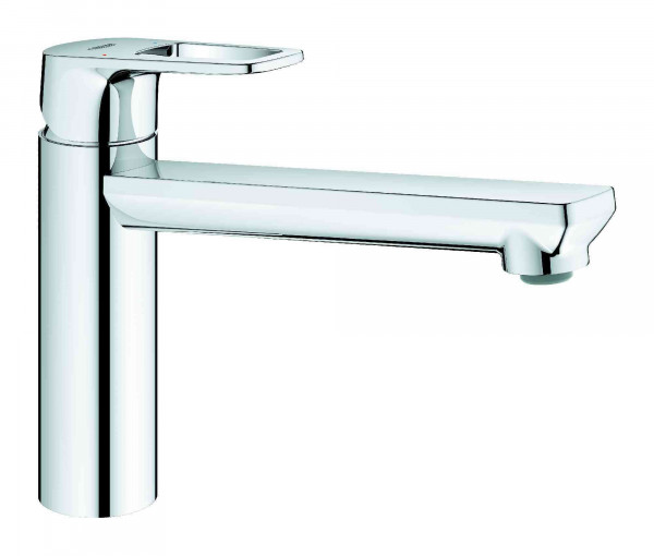 Miscelatore Monocomando Lavabo Grohe BauLoop Con maniglia quadrata forataCromo