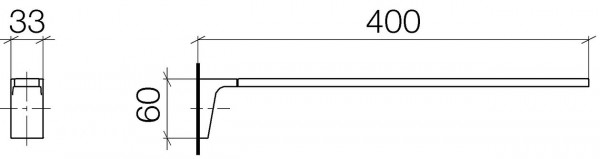 Porta Asciugamani Dornbracht CL.1 fissaggio a punto singolo Cromo