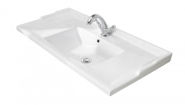 Lavabo Mobile Bayswater Traditional 1 foro, 1020mm Bianco