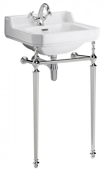 Lavabo A Colonna Bayswater Fitzroy Bianco 500 mm | 1 Foro