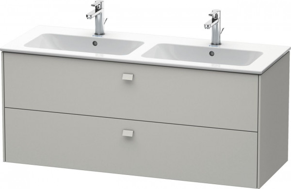 Mobile Per Lavabo Da Incasso Duravit Brioso 2 cassetti, per lavabo doppio ME 1290mm Grigio cemento opaco BR410500707