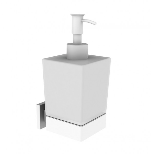 Dispenser Sapone A Muro Allibert LOFT-GAME 100x63x160mm Bianco Opaco