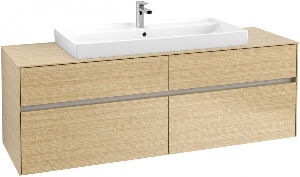 Mobile Sottolavabo Villeroy and Boch Collaro A parete 1600x500x548mm Nordic Oak C03100VJ