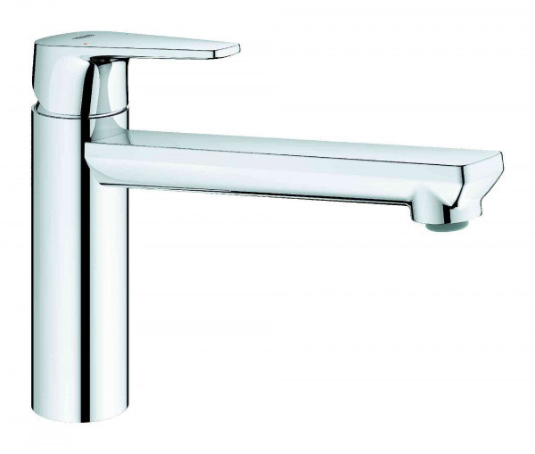 Miscelatore Monocomando Lavabo Grohe BauEdge Con maniglia a foro rotondoCromo