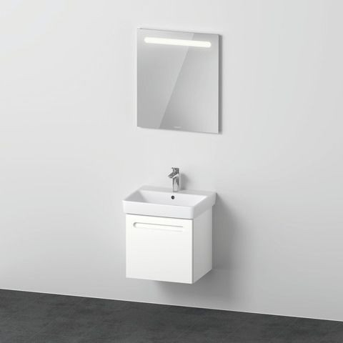 Bagno Completo Duravit No.1 Mobiletto, Lavabo, Specchio 550mm Bianco Opaco