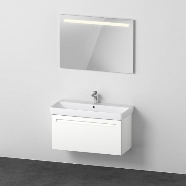 Bagno Completo Duravit No.1 Mobiletto, specchio illuminato 1200x800x800mm Bianco Opaco N10185018180000