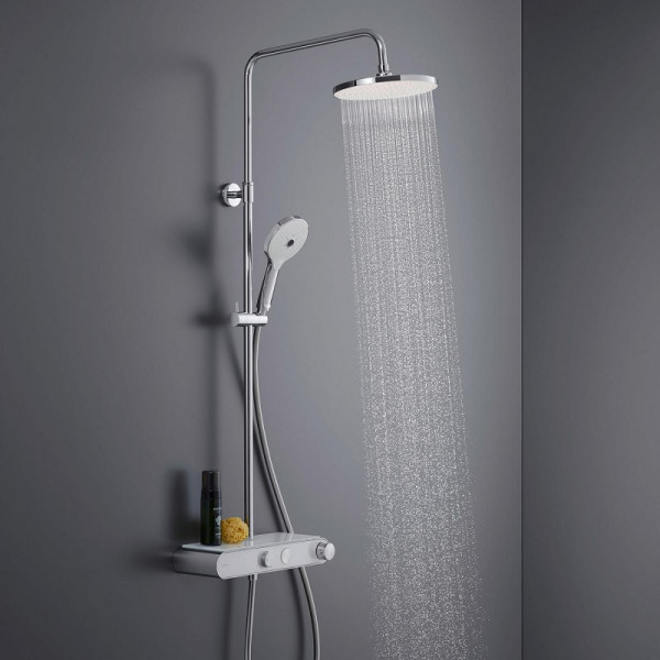 Colonna Doccia Duravit Shower Systems Shelf 1050 Ø230mm Cromo/Bianco TH4380008005