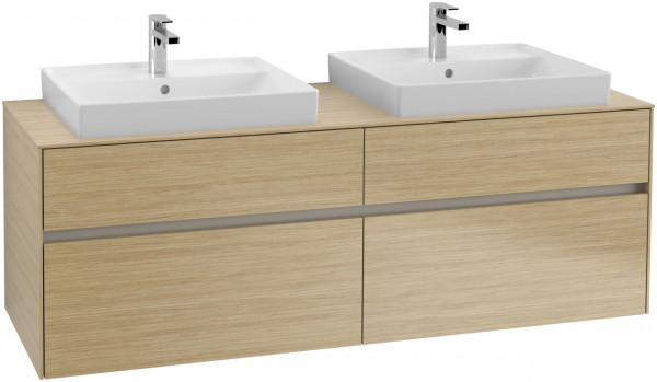 Mobile Sottolavabo Villeroy and Boch Collaro A parete 1600x500x548mm Nordic Oak C02400VJ