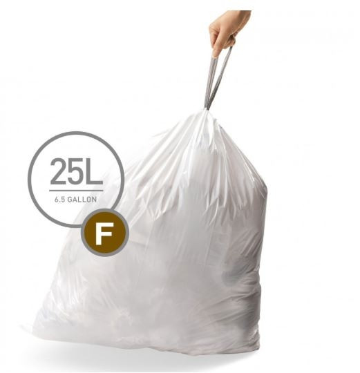 Simplehuman F sacchetti per rifiuti su misura 3x20