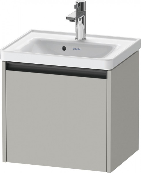 Mobili bagno piccoli Duravit Ketho.2 1 cassetto, maniglia antracite, per lavabo D-Neo 484x440mm Grigio cemento opaco K25080007070000