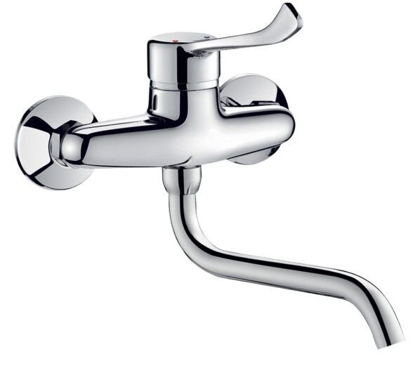 Miscelatore Lavabo A Muro Delabie Cromo 200 mm 2519LS