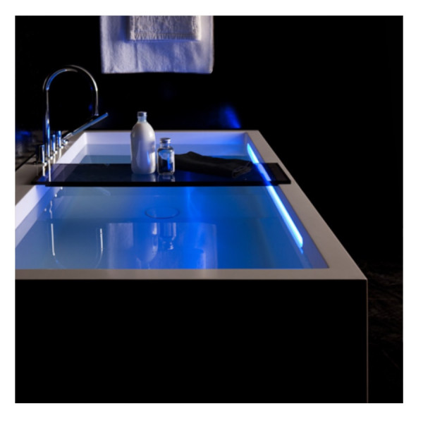 Vasca Da Bagno Rettangolare Laufen KARTELL LED, versione destra 1700x860x590mm Bianco