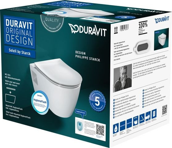 WC Sospeso Set Duravit Soleil by Starck HygieneFlush Bianco