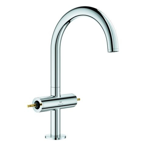 Miscelatore Lavabo Alto Grohe Atrio Private Collection L, con cavo di trazione, senza maniglie Cromo 21134000