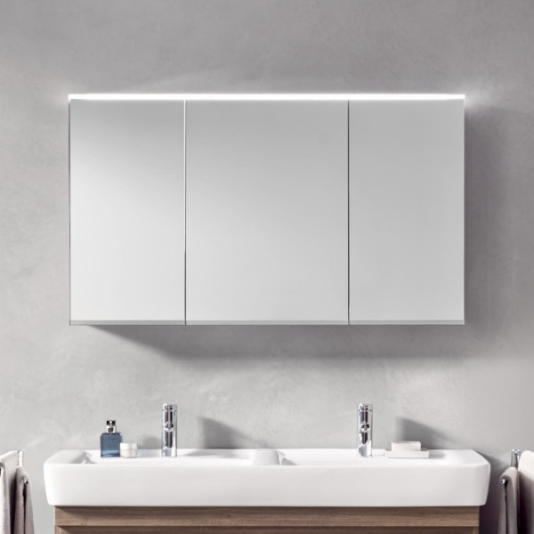 Specchiera Bagno Geberit Option Armadio a specchio illuminazione a LED 3 porte 1200x700x150mm