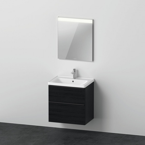 Bagno Completo Duravit D-Neo Mobiletto, specchio quadrato 650x2000x480mm Quercia nera DE011201616