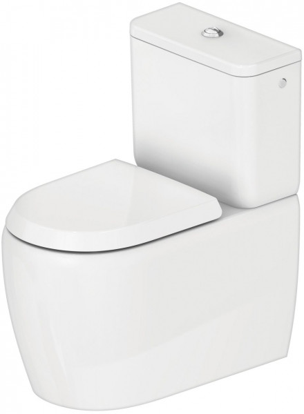 WC A Pavimento Duravit Qatego Back to Wall senza brida per cisterna 660mm Bianco