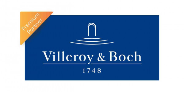 Beccuccio Rubinetto Villeroy en Boch Oberon 2.0 Alimentazione acqua 150mm Bianco E Cromo