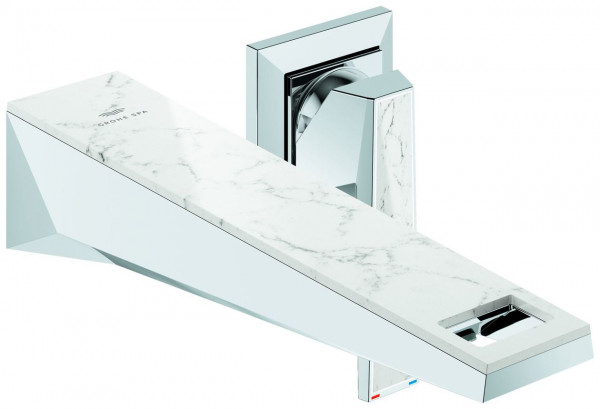 Miscelatore Lavabo A Muro Grohe Allure Brilliant Private Collection 2 fori Cromo/White Attica 29519000