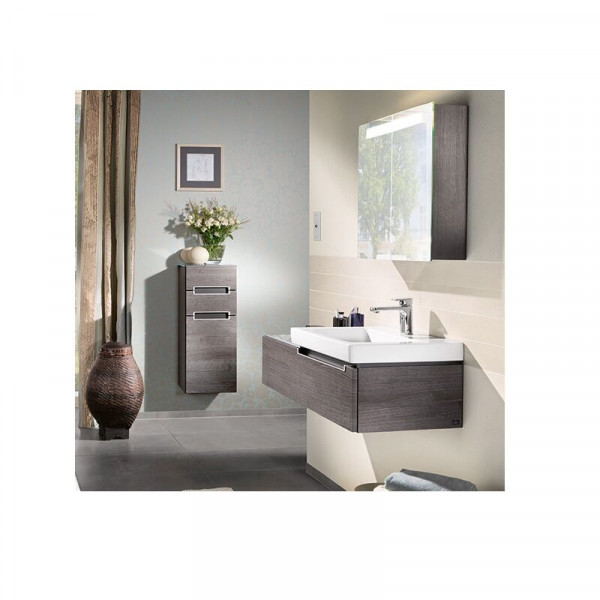 Mobile Bagno Sospeso Villeroy e Boch Subway 2.0 lateraleBianco Lucido A7121RDH