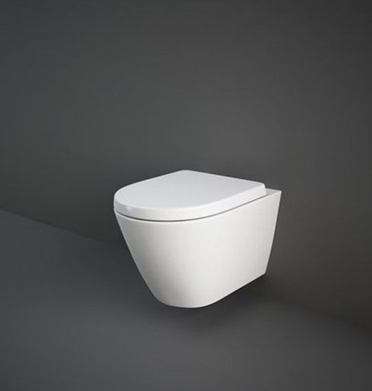 WC Sospeso Set Rak Ceramics RESORT Bianco Alpino Senza flangia Sedile WC Soft Close