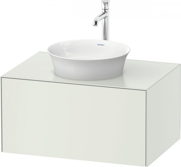 Mobile Per Lavabo Da Appoggio Duravit White Tulip 1 cassetto 800x408mm Bianco seta opaco WT497503636