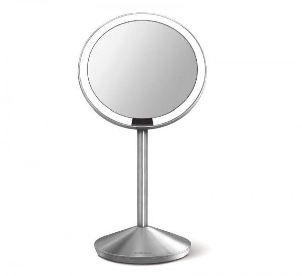 Simplehuman Specchio d'ingrandimento illuminato con sensore sui piedi 12 cm
