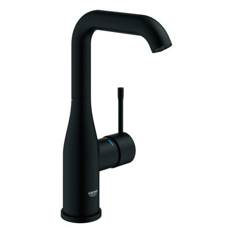 Miscelatore Lavabo Alto Grohe Essence Professional L Phantom black 24177KF1